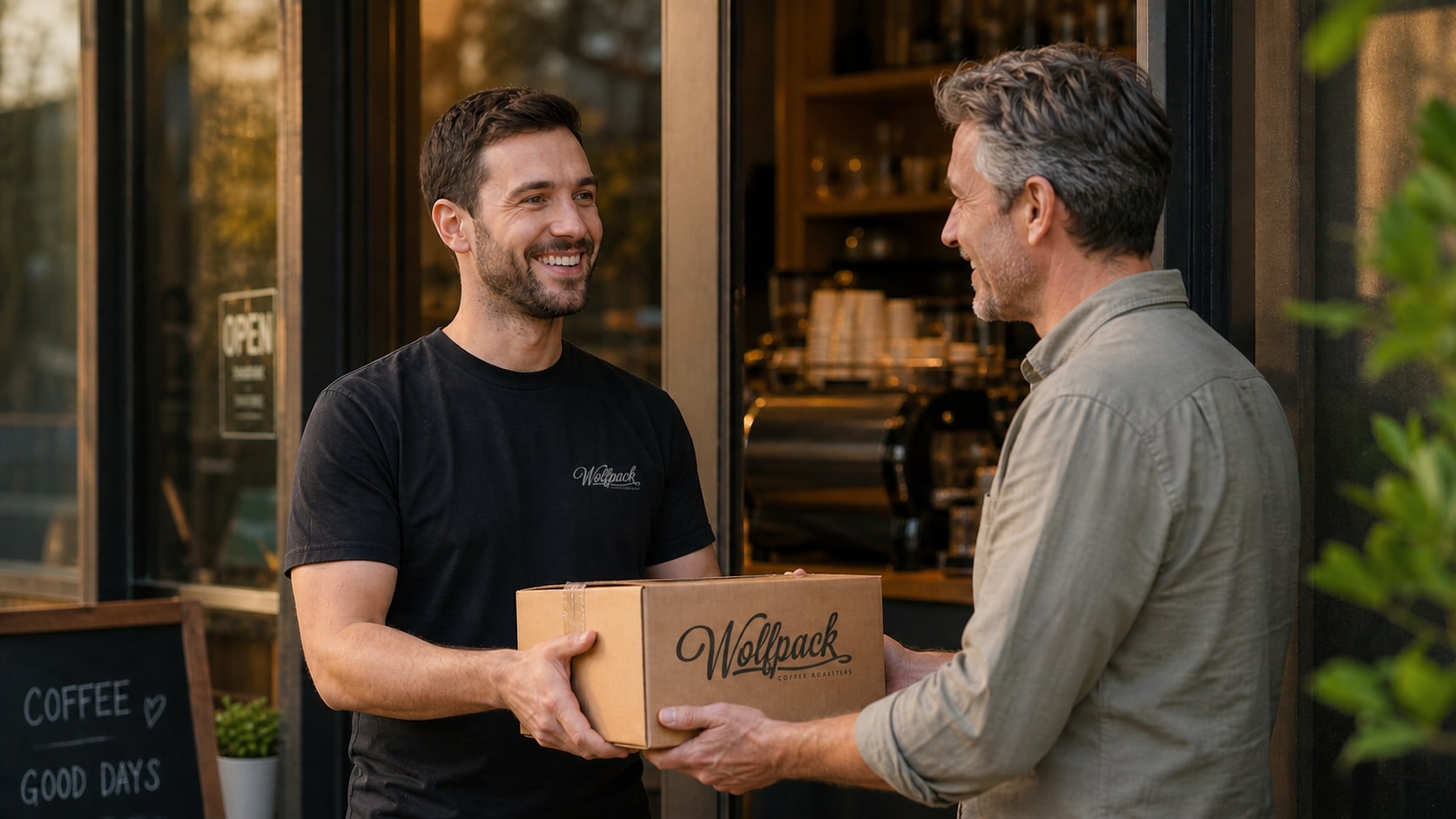 Coffee delivery and account management