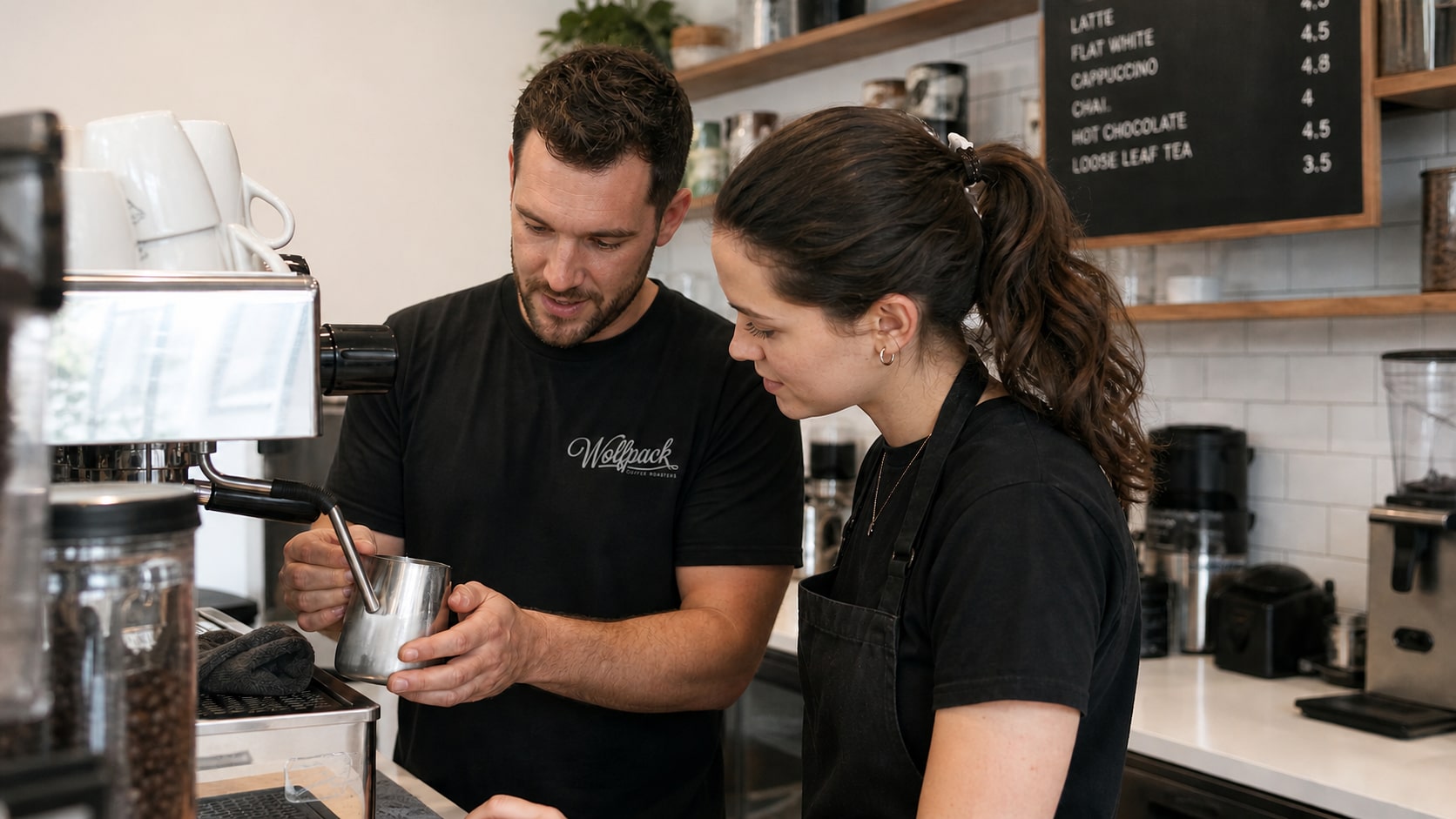 Barista training session